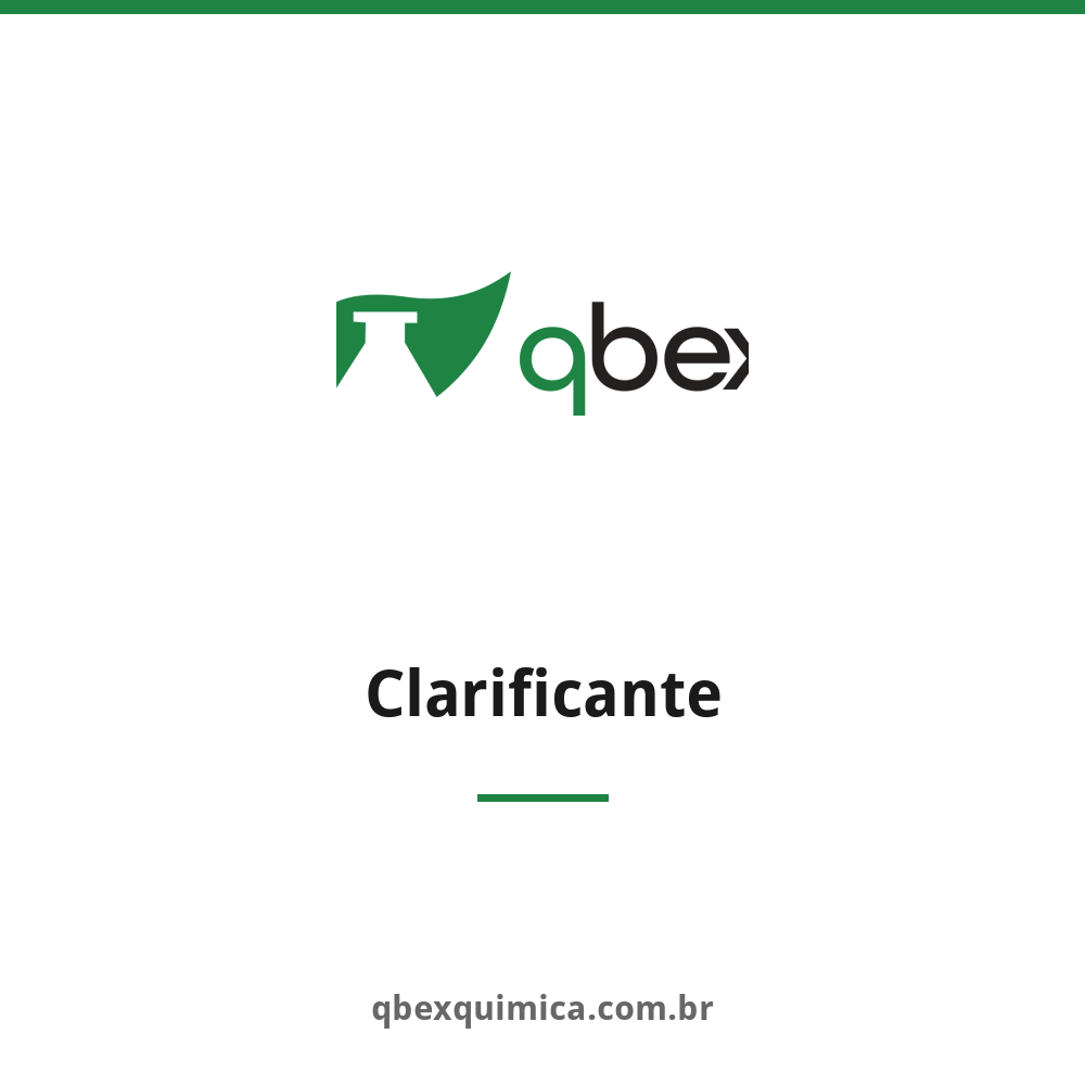 Clarificante — QBEX Química, distribuidora no RJ