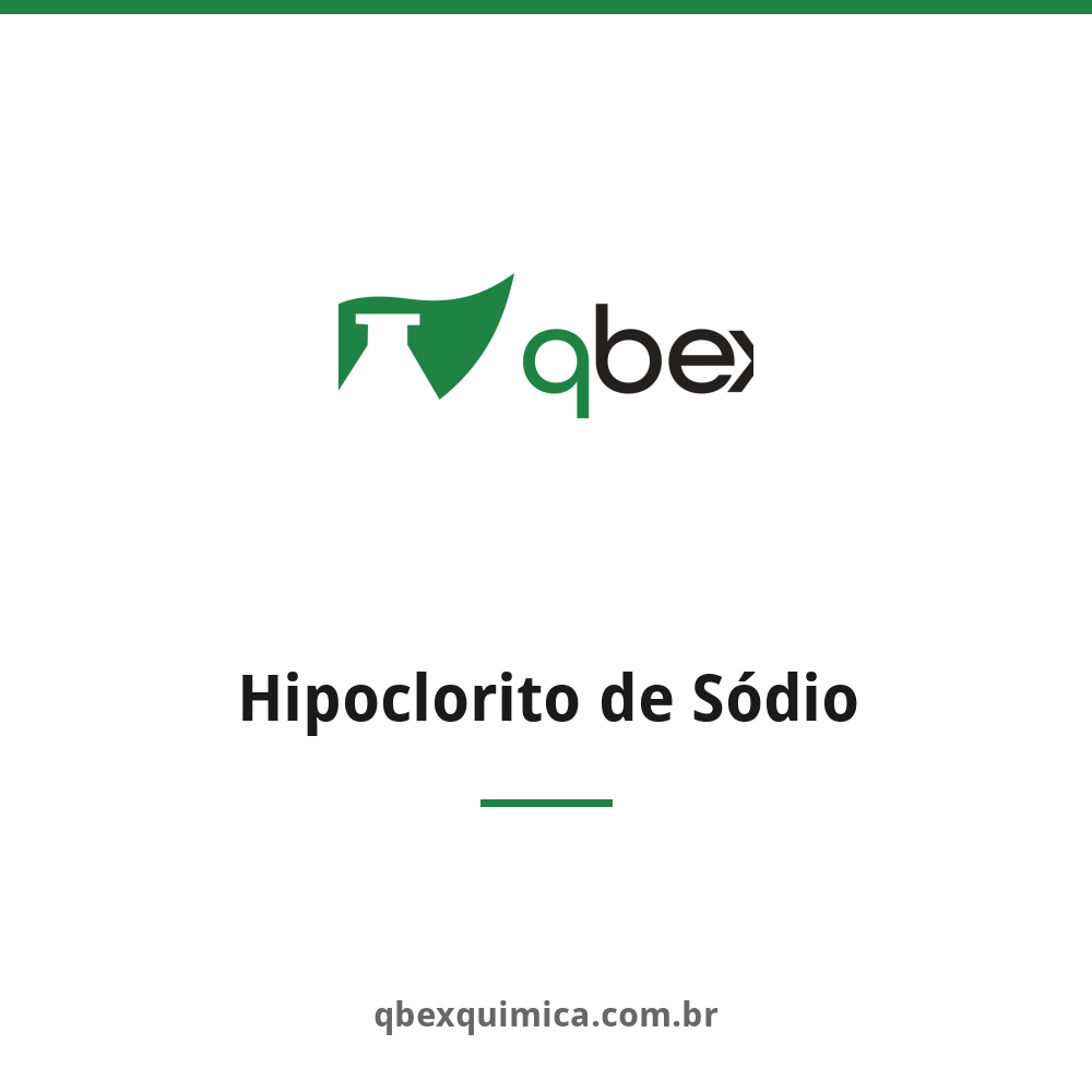 Hipoclorito de Sódio — QBEX Química, distribuidora no RJ