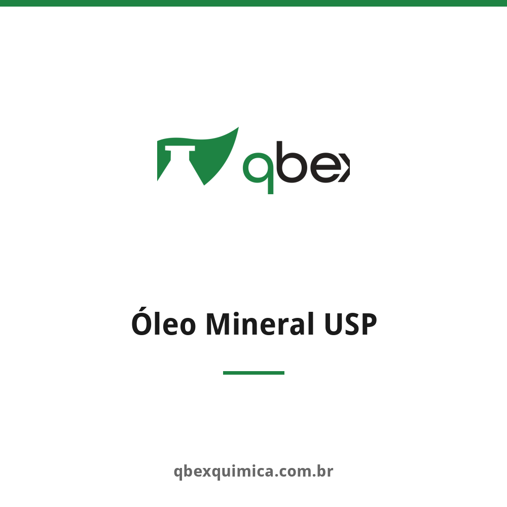 Óleo Mineral USP — QBEX Química, distribuidora no RJ