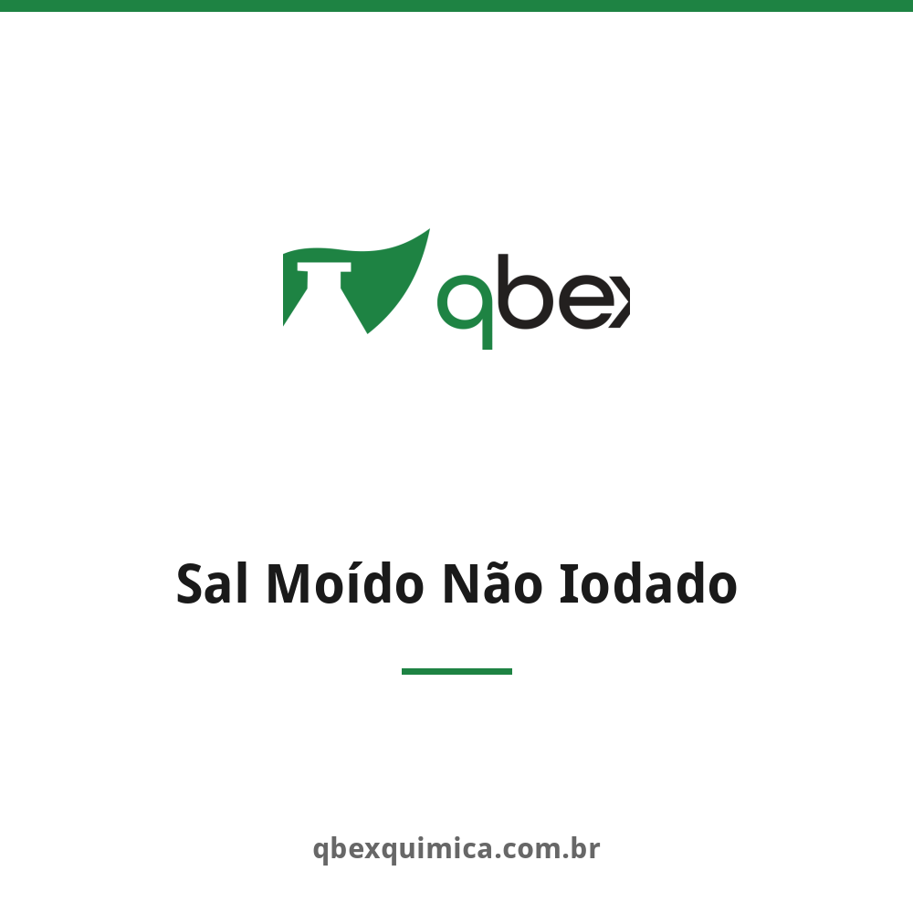 Sal Moído Não Iodado — QBEX Química, distribuidora no RJ
