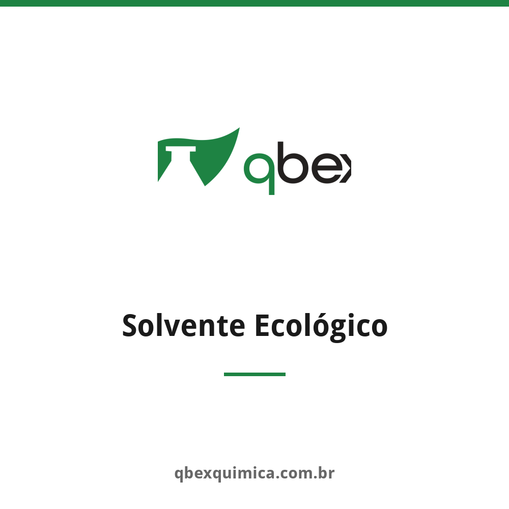 Solvente Ecológico — QBEX Química, distribuidora no RJ